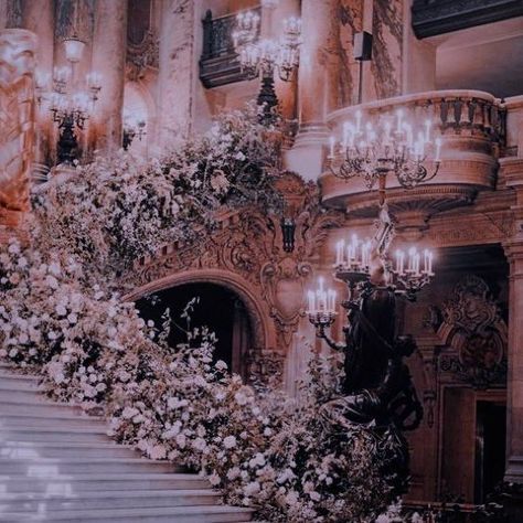 Kingdom Aesthetic, Aesthetic Royal, Fantasy Aesthetic, Building, Flowers, Wall