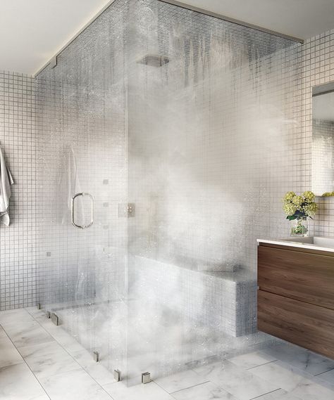 Steam Bathroom, Home Steam Room, Steam Room Shower, Shower Installation, Steam Showers Bathroom, Master Bath Remodel, Steam Shower, Spa Room, Bathroom Remodel Shower