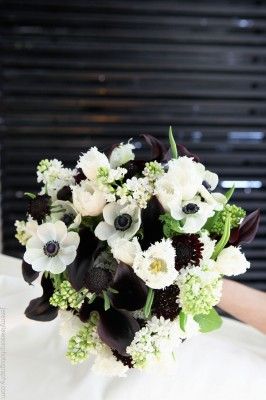 black and white reception wedding flowers,  wedding decor, wedding flower centerpiece, wedding flower arrangement, add pic source on comment and we will update it. www.myfloweraffair.com can create this beautiful wedding flower look. Black And White Flowers Arrangements, Black Flower Centerpieces, Black And White Flower Arrangements, Black Flowers Wedding, Black And White Centerpieces, Wedding Flowers Arrangements, Chamber Events, White Reception, White Weddings Reception