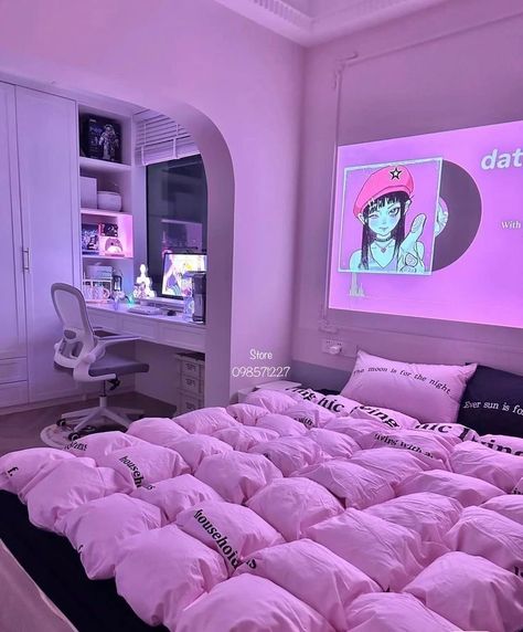 Gamer Room Decor, Room Redesign, Pinterest Room Decor, Cute Bedroom Decor, Cozy Room Decor, Dream House Rooms, Apartment Decor Inspiration, Dream Room Inspiration, Room Design Bedroom