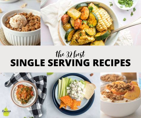 The 50 Best Single Serving Recipes Single Serve Frozen Meals, Single Serving Casserole Recipes, Recipes For One Person Easy, Meal Prep Single Serve, Quick Single Serve Dinner, Single Serving Meals Recipes For One Person, Single Serving Meals, Single Serve Recipes, Mini Crockpot