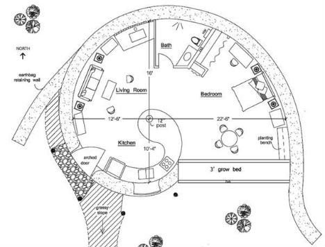 Cheap Eco Homes Earthbag Earthbag House Plans, Earthbag House, Eco Construction, Casa Hobbit, Earth Bag Homes, Natural Building Materials, Recycled Brick, Passive Solar Design, Earth Sheltered