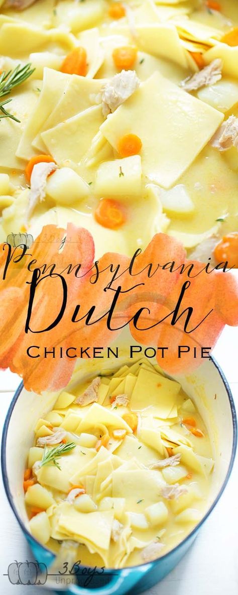 Pennsylvania Dutch Chicken Pot Pie, Dutch Chicken Pot Pie, Recipe Egg Noodles, Pennsylvania Recipes, Egg Noodles Chicken, Cookbook Binder, Casseroles Recipes, Pennsylvania Dutch Recipes, Amish Chicken