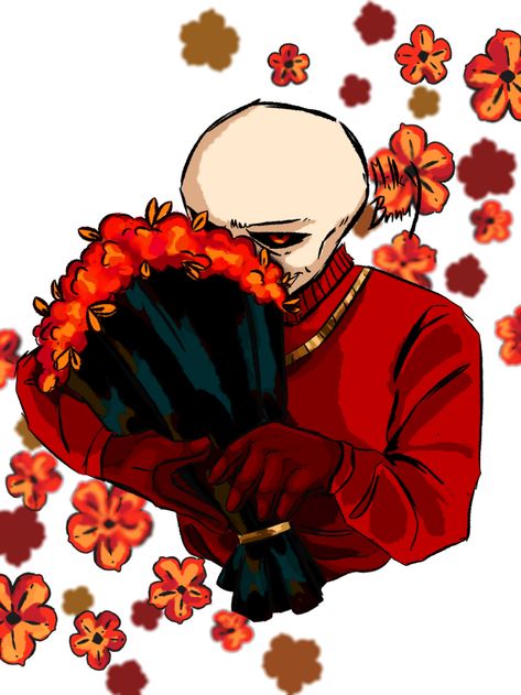 Flowers for you:3 UF!Sans belongs to underfell – @milkybnnuy on Tumblr Underfell Fanart, Fell Sans Fanart, Underfell Papyrus, Uf Sans, Edgy Baby, Fell Sans, Underfell Sans, Undertale Oc, Sans E Frisk