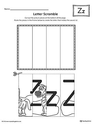 Letter Z Beginning Sound Picture Match Worksheet | MyTeachingStation.com Letter Z Worksheets For Preschool, Letter Z Crafts For Preschoolers, Letter Z Template, Letter Z Craft, Alphabet Letter Hunt, Letter Z Crafts, Friendship Celebration, Match Worksheet, Letter Hunt