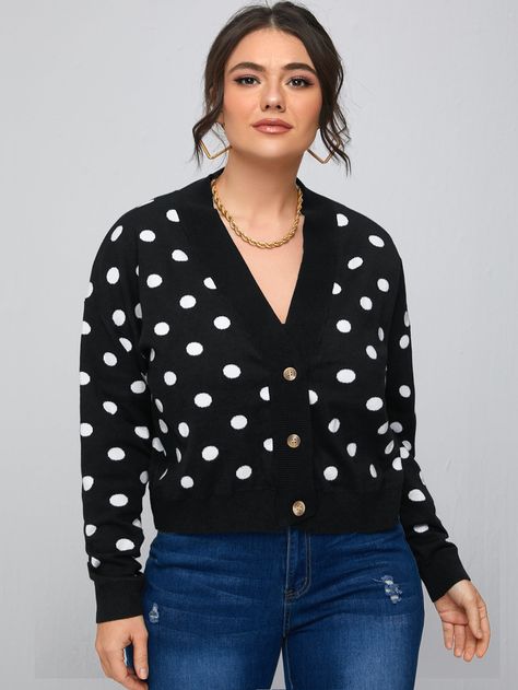 Plus Polka Dot Cardigan Shop Dresses Online, Polka Dot Cardigan, Online Dress Shopping, Fashion Shop, Needle And Thread, Shop Dresses, Amazing Products, Polka Dot Top, All Fashion