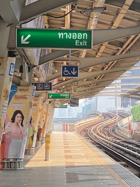 #thailand #bangkok #aesthetic #train #station #citylife #bkk #bangkoklife Aesthetic Train Station, Bangkok Thailand Aesthetic, Train Station Aesthetic, Bangkok Aesthetic, Station Aesthetic, Aesthetic Train, Thailand Aesthetic, Lofi Vibes, Thai Travel