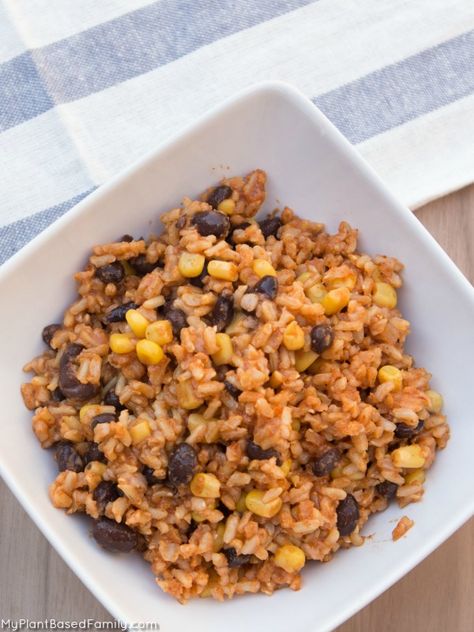 Easy Mexican Casserole is a crowd and family favorite. This easy dish is plant-based and gluten-free. Rice And Bean Casserole, Plant Based Mexican, Vegan Mexican Casserole, Easy Mexican Rice, Vegan Casserole Recipes, Staple Recipes, Mexican Rice Casserole, Mexican Rice Easy, Spanish Rice Recipe