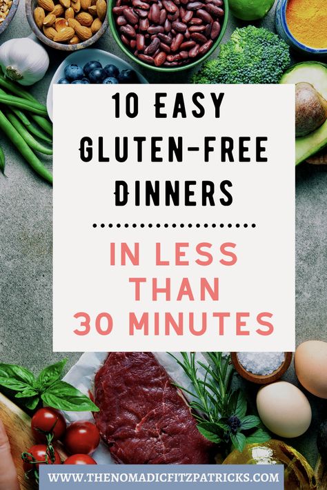 Fast And Easy Gluten Free Meals, Fast Gluten Free Meals, Fast Easy Gluten Free Dinner, Easy Gluten Free Meals Quick, Fast Gluten Free Dinner, Gluten Free Supper Ideas, Gluten Free Pasta Dinner, Gluten Free Fast Food, Quick Gluten Free Meals