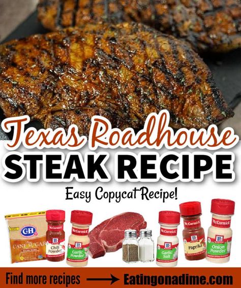 Texas Roadhouse Ribeye Recipe, Texas Roadhouse Steak Seasoning Restaurant Copycat Recipes, Copycat Texas Roadhouse Steak Rub, Copycat Texas Roadhouse Recipes, Texas Roadhouse Steak Recipe, Copycat Steak Recipes, Texas Roadhouse Steak Seasoning Recipe, Texas Roadhouse Seasoning, Texas Roadhouse Steak Sauce