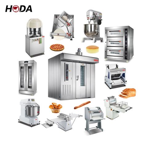 Bakery Machine Ovens, Bakery Tools, Bread Making Machine, Bakery Equipment, Commercial Cooking Equipment, Food Machine, Outdoor Camping Kitchen, Pastry Kitchen, Oven Design