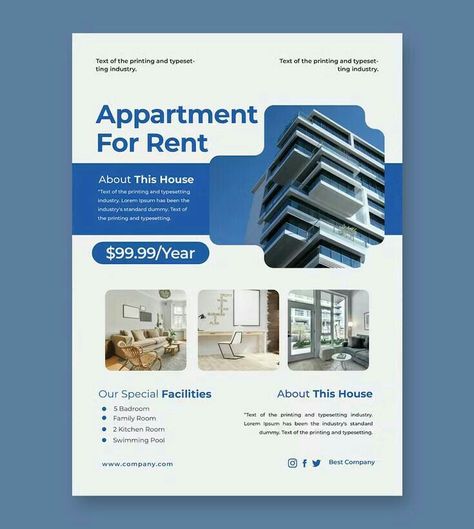 Apartment Flyer, Apartment Advertising, Real Estate Banner, Event Planner Logo, Rent Studio, Student Apartment, Real Estate Advertising, Flyer Design Layout, 17 Agustus