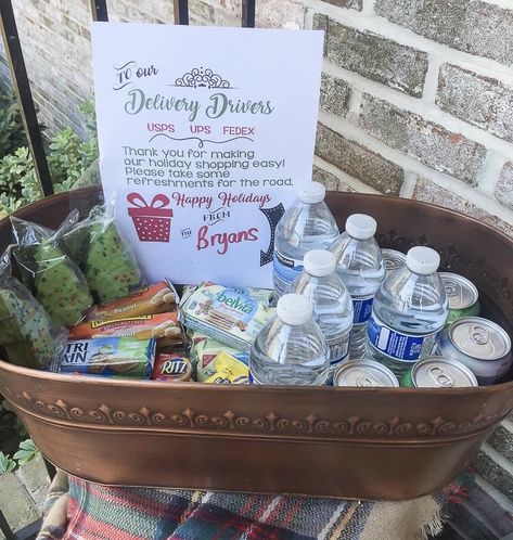 Treat Basket, Thank You Sign, Bucket Filling, Delivery Driver, Homemade Treats, Lucky Day, Public Speaking, Country Living, Tis The Season