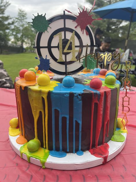 Paintball Birthday Cake, Paintball Cake, Paintball Birthday, 16 Cake, Paintball, Cake Inspiration, 5th Birthday, Cake Desserts, Google Photos