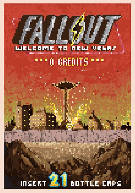 Fallout on Behance Beads Video, New Vegas, Robotics Projects, 8bit Art, Fallout New Vegas, Pixel Art Games, Hama Beads Patterns, 8 Bits, Pixel Art Design