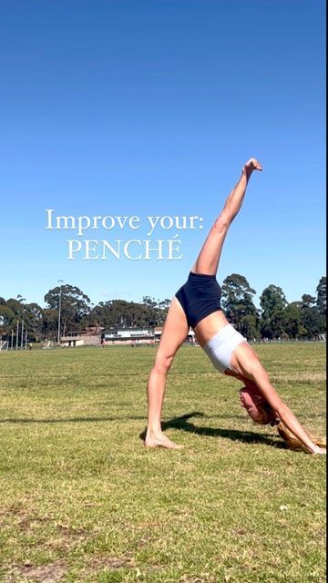 Train Like a Ballerina on Instagram: "HOW TO: Improve your Penché 🤷🏼‍♀️ Penché is a challenging movement that requires both strength and flexibility. It’s also a big surprise to dancers when I tell them improving their Penché has hardly anything to do with your top leg and EVERYTHING to do with your bottom leg. Dancers also often focus on training flexible hamstrings to get high extensions and splits, but are lacking in strength, especially when the hamstring is lengthening or doing an eccentr How To Get Your Leg Hold Higher, Flexible Hamstrings, Ballet Workouts, Flexibility Tips, Leg Training, Strong Legs, Leg Extensions, How To Get Better, Get High