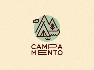 Camping Logo Design, Camping Logo, Camp Logo, Outdoor Logos, Learning Logo, Inspiration Logo Design, Bad Bad, Logos Inspiration, Mountain Tattoo