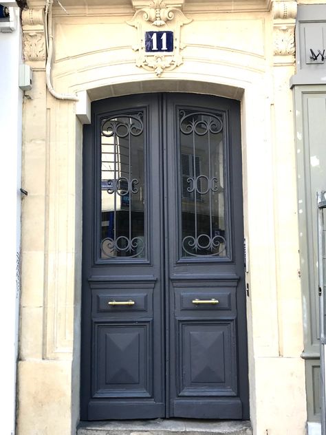 Doors In France, Aesthetic Doors, Paris Doors, Parisian Doors, Collage Items, Doors Bedroom, Paris Door, French Doors Bedroom, French Provincial Home