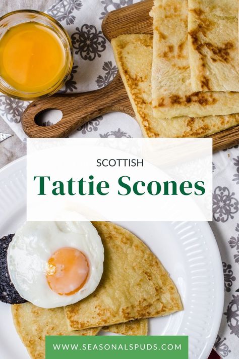 Add a Scottish twist to your breakfast with our Tattie Scones recipe – the perfect alternative to bread! Alternative To Bread, Tattie Scones, Breakfast Alternatives, Duchess Potatoes, Bread Alternatives, Traditional Breakfast, Black Pudding, Tasty Breakfast, Scones Recipe