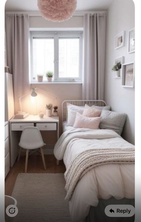 Single Bed Small Room Ideas, Girls Box Room Bedroom Ideas, Small Room Girls Bedroom Ideas, Small Bedroom For Girls Ideas, Small Bedroom Single Bed, Small Box Bedroom Ideas, Small Bedroom Ideas Single Bed, Small Single Bedroom Ideas, Dainty Room