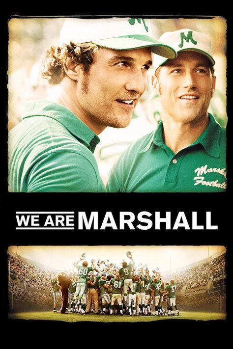 We Are Marshall, Cinderella Man, Remember The Titans, Matthew Fox, Marshall University, The Marshall, Football Program, Fantasy Movies, Romance Movies