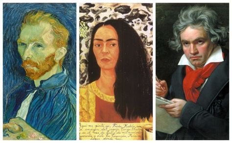 Five world-famous artists you may not know were disabled - Unlimited Famous Artworks Recreated, Salvador Dali Artist Research Page, Disabled Artists, Salvador Dali Divine Comedy, Moonlight Sonata, Playing Piano, World Famous, Art Historian, Him Band