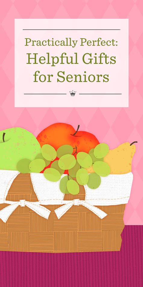 Practically Perfect: Helpful Gifts for Seniors | Useful gift ideas for the elderly that can help make their golden years more golden. Gifts To Make For Nursing Home Residents, Senior Appreciation Ideas, Gift Ideas For Nursing Home Residents, Gifts For Residents In Nursing Home, Gift Ideas For People In Nursing Homes, Elderly Gift Basket Ideas, Gift Ideas For Senior Citizens, Gifts For Elderly Parents, Gifts For The Elderly