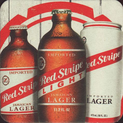 Red Stripe Red Stripe Beer, Beer Art, Beer Poster, Red Stripe, Light Red, Beer Bottle, Beer, Drinks, Red