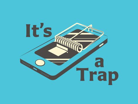 Anti Technology Art, Anti Technology, Trap Illustration, Womens March Posters, Its A Trap, Friend Jokes, Social Media Art, Internet Art, Visual Metaphor