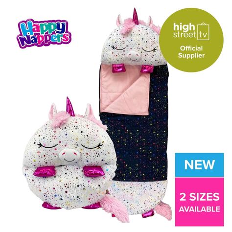 Happy Nappers Kids Sleeping Bag - Rainbow Unicorn - Plush Toy, Comfy Sleeping Bag & Fluffy Pillow All in One - Lovely Birthday Gift - Great for Playtime, Naptime, Sleepovers & Travelling - Ages 3 to 6 : Amazon.co.uk: Baby Products Happy Nappers, Kids Sleeping Bags, Unicorn Plush, Fluffy Pillows, Comfy Cozy, Nap Time, Sleeping Bag, Baby Products, Kid Beds