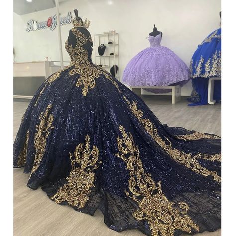 I found some amazing stuff, open it to learn more! Don't wait:https://www.dhgate.com/product/navy-blue-glitter-crystal-quinceanera-dress/800368688.html Navy Blue Quince, Dark Blue Quinceanera Dresses, Navy Blue Quinceanera Dresses, Blue Quince Dress, Long Sleeve Ball Gown Wedding Dress, Vestido Charro, Blue Sweet 16, Quinceanera Themes Dresses, Black Quinceanera Dresses