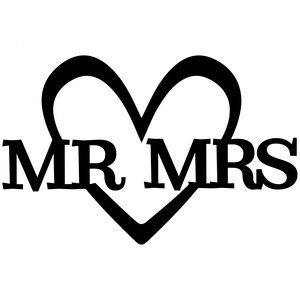 Vynil Ideas, Ms Mr, Bride And Groom Silhouette, Heart Silhouette, Marriage Announcement, Silhouette Curio, Silhouette America, Cricut Fonts, Cartoon Coloring Pages