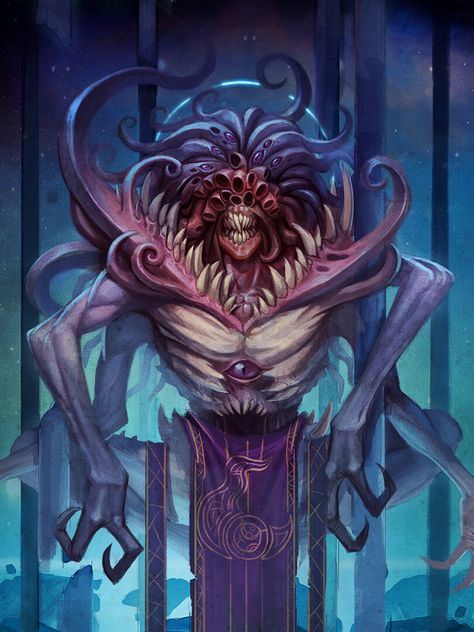 ArtStation - Gods of Chaos, Klaher Baklaher Gods Of Chaos, Chaos Daemons, Cthulhu Mythos, Warhammer 40k Art, Idee Cosplay, Cosmic Horror, 다크 판타지, Warhammer Art, Alien Concept Art