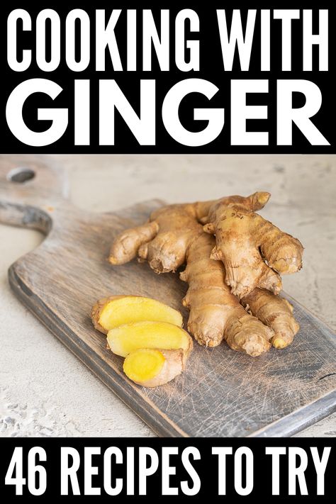 Ginger Recipes Dinner, Ginger Root Recipes, Recipes With Ginger, Ginger Desserts, Ginger Uses, Garlic Ginger Chicken, Cooking With Ginger, How To Eat Ginger, Homemade Garden