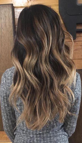 Coffee With Cream Brunette | Mane Interest | Bloglovin’ Half Balayage Brunettes, Half Balayage, Hair W Bangs, Winter Hair Colour For Blondes, Dark Brown Hair Balayage, Trendy We Fryzurach, Hairstyles Diy, Dye Hair, Balayage Blonde