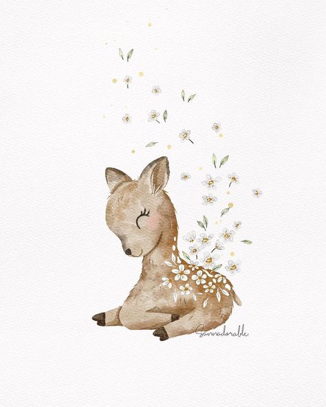 One More To Adore, Baby Scrapbook Album, Disney Drawings Sketches, Watercolor Workshop, Flower Graphic Design, Rabbit Illustration, Cute Paintings, Flower Graphic, Abstract Canvas Painting