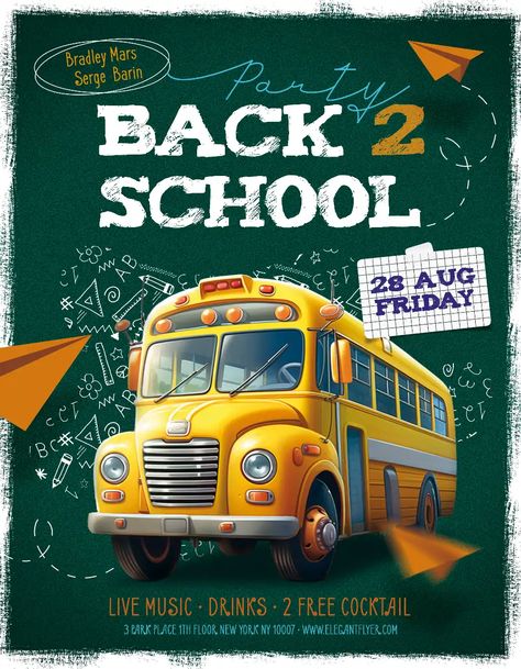 Check out the Back To School Flyer Template for your next club and party event. FreePSDFlyer.com is the best resource full of amazing Free PSD Flyer Templates for Photoshop! Create amazing flyer, poster or social media designs with our free templates. Back To School Flyer, Psd Free Photoshop, Club Events, Free Psd Flyer Templates, School Flyer, Flyer Free, Free Psd Flyer, Psd Flyer Templates, Psd Flyer