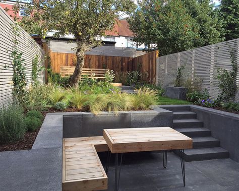 Tom Massey, Landscape Garden Design, Back Garden Design, Sloped Garden, London Garden, Modern Garden Design, Landscape Garden, Outdoor Gardens Design, Backyard Garden Design