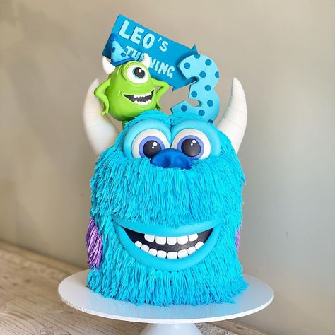 Sully Cake, Jungle Cakes, Mike And Sully, Woodland Cake, Jungle Cake, Cake Boards, Birthday One, 3d Cakes, Bakery Design