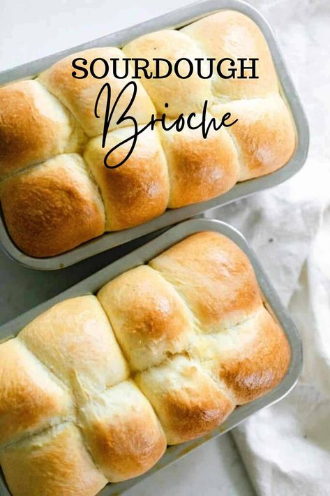 Brioche Sourdough, Sourdough Brioche, Brioche Bread Recipe, Delicious Salad Recipes, Farmhouse On Boone, Recipe Using Sourdough Starter, Brioche Recipe, Sourdough Starter Discard Recipe, Homemade Sourdough Bread