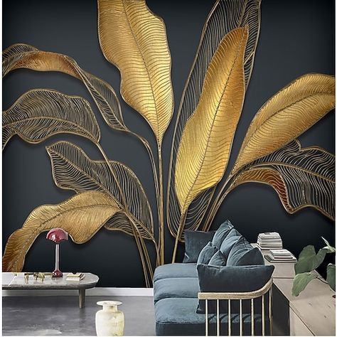 Plant Wallpaper, Marble Wallpaper, Banana Leaves, Hotel Decor, Palau, Pvc Vinyl, Beautiful Nature Wallpaper, Leaf Wallpaper, Bhutan