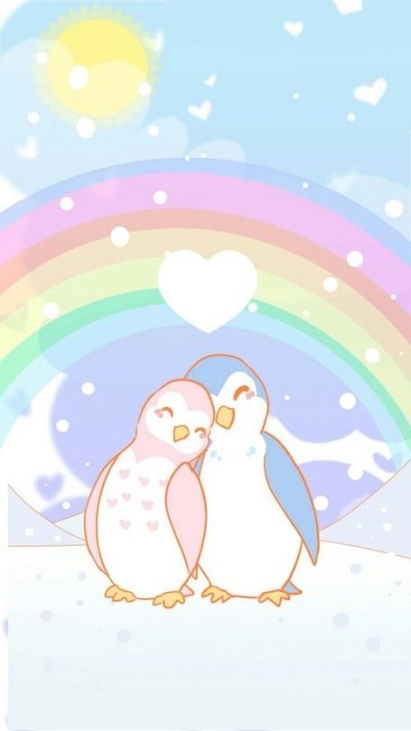 Rainbow Penguin, Slytherin Princess, Penguin Wallpaper, Penguin Tattoo, Penguin Drawing, Anime Paper, Penguin Art, Penguin Love, I Love You Pictures