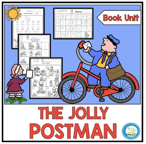 The Jolly Postman Activities, The Jolly Postman, Community Helper Lesson, Read Aloud Activities, Community Helper, Vocabulary Cards, Cool Lettering, Activity Sheets, Book Collection