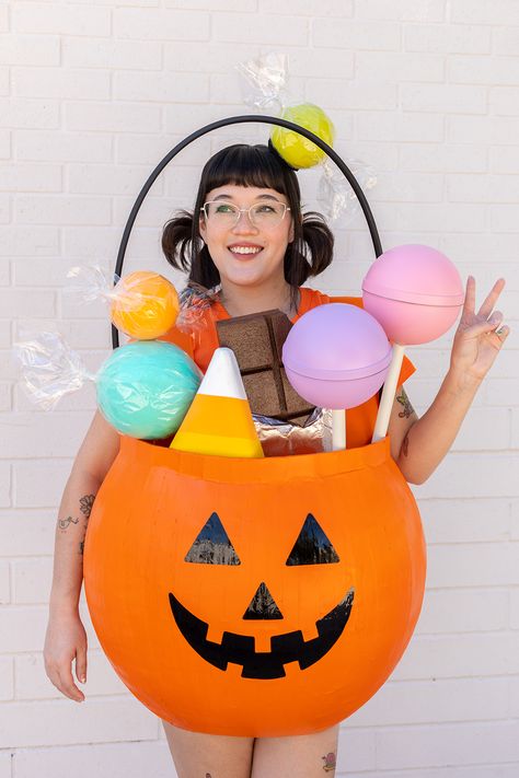 Zombie Food Costume, Homemade Candy Costumes, Halloween Crayon Costume, The Best Costumes For Halloween, Gum Ball Machine Halloween Costume, Creative Adult Halloween Costumes Diy, Fun Costumes For Teachers, Ice Cream Truck Driver Costume, New Costume Ideas