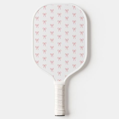 Put a bow on your pickleball game! Pickle Ball Rackets, Pickle Ball Paddle Design, Cute Pickleball Paddles, Pink Pickleball, Pickle Ball Paddle, Things I Need To Buy, Pickleball Gift, Pickle Ball, Pickleball Paddles