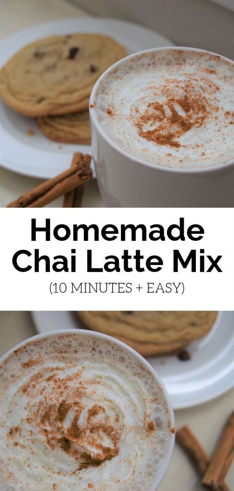 This easy homemade chai latte mix takes just minutes to prepare and brings the taste of fall right to a mug! Chai Latte Mix Recipe, Homemade Chai Latte, Tempting Food, Homemade Chai, Easy Thanksgiving Recipes, Tea Drinks, Delicious Drink Recipes, Chai Latte, Latest Recipe