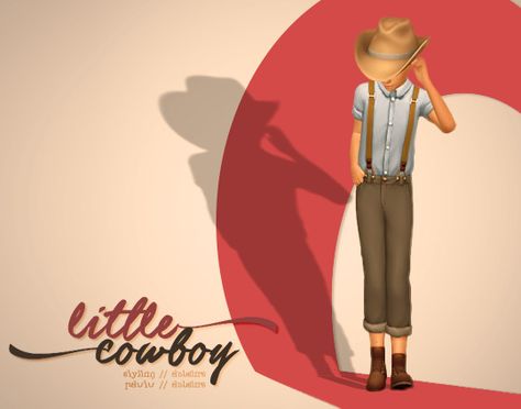 Sims 4 History Challenge CC Finds Sims 4 Cowboy Cc, Sims 4 Decades Challenge, Victorian Boy, Suspenders For Boys, Play Sims, Little Cowboy, Sims 4 Characters, Sims 4 Collections, Sims4 Cc