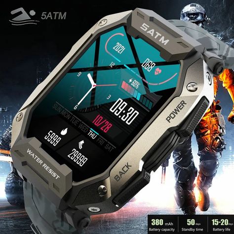 Army Watches, Smartwatch Women, Rowing Machine, Smart Watches Men, Smart Watches, Activity Tracker, Waterproof Outdoor, Wearable Technology, Heart Rate