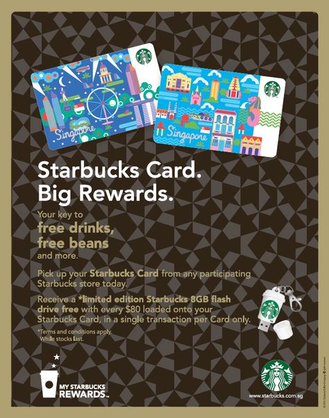 New Starbucks cards in Singapore Starbucks Card Design, Starbucks Illustration, Credit Card Design, Starbucks Card, Travel Card, Member Card, Gift Card Design, Loyalty Cards, Starbucks Gift Card