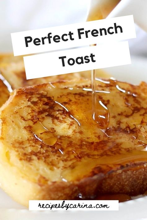 This tried-and-tested recipe makes the best French Toast that will become your weekend tradition. You don’t need to be a pro at cooking and chances are you already have all of the ingredients you need. Try it this weekend! Best Ever French Toast, French Toast Batter Recipe, Perfect French Toast Recipe, Vegetarian Breakfast Recipes Easy, Basic French Toast, Best French Toast Recipe, Brunch Christmas, French Toast Batter, The Best French Toast